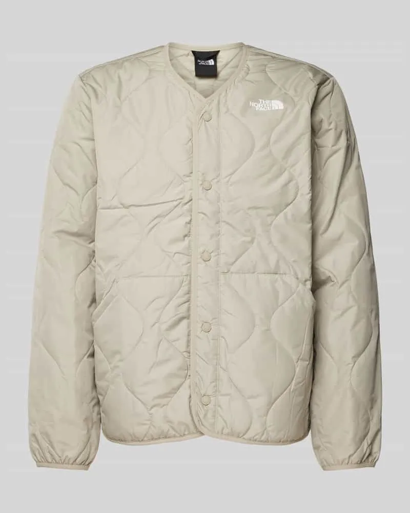 The North Face Steppjacke mit Label-Print Modell 'AMPATO Mittelgrau