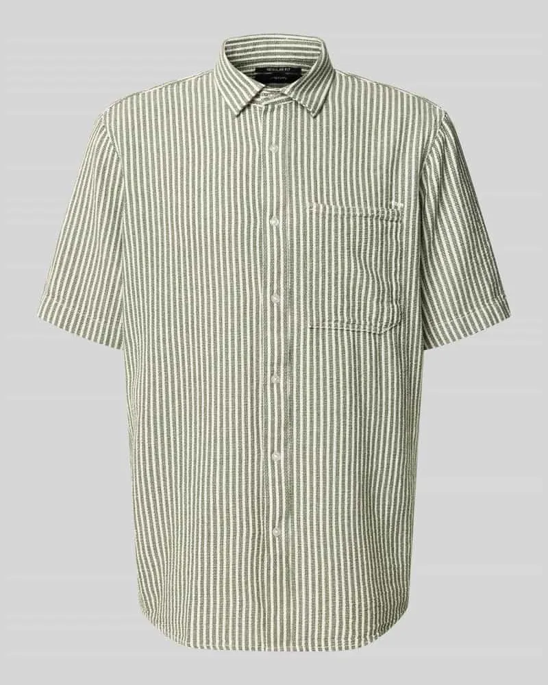 G-STAR RAW Regular Fit Freizeithemd in kurzärmeligem Design Gruen