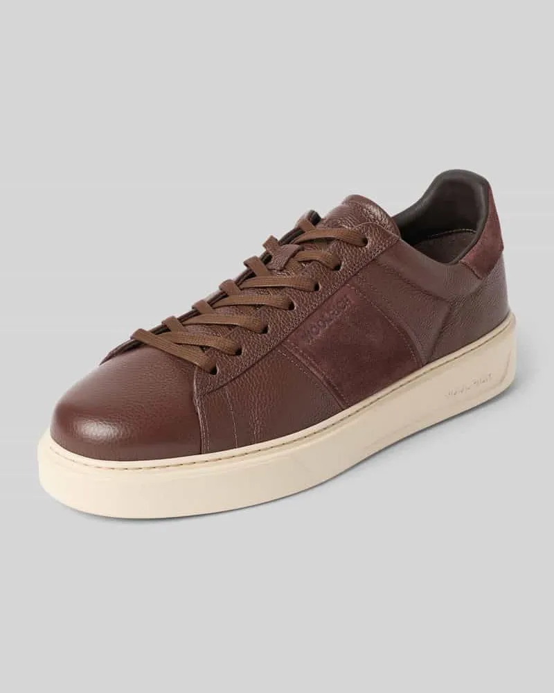 Woolrich Sneaker aus echtem Leder Modell 'Classic Court Dunkelbraun