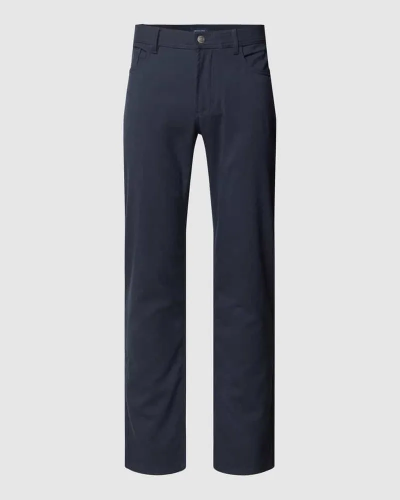 Christian Berg Regular Fit Stoffhose mit Strukturmuster Marine