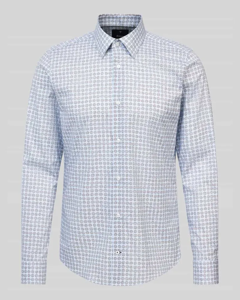 JOOP! Regular Fit Business-Hemd mit Kentkragen Modell 'Pierce Hellblau