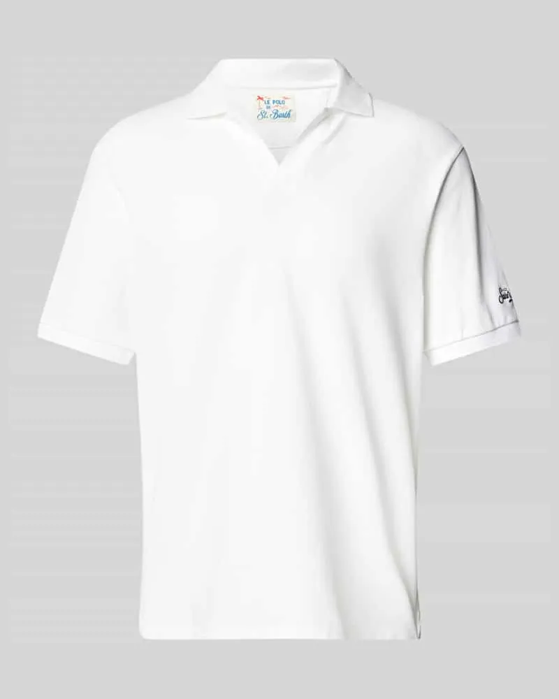 MC2 Saint Barth Regular Fit Poloshirt mit V-Ausschnitt Modell 'CHARLES 