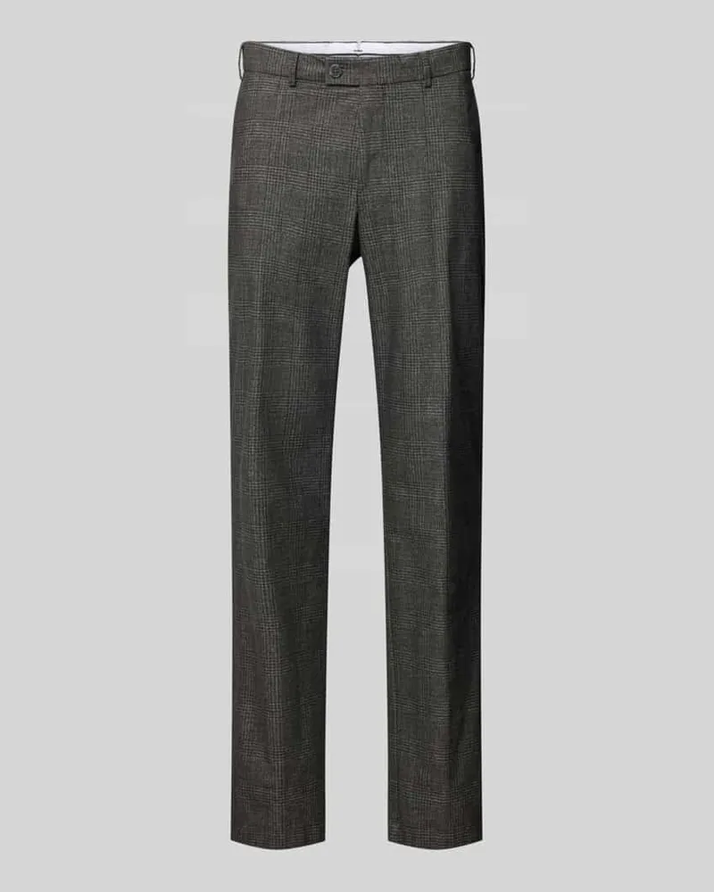 Hiltl Regular Fit Hose aus Baumwollmix Dunkelgrau