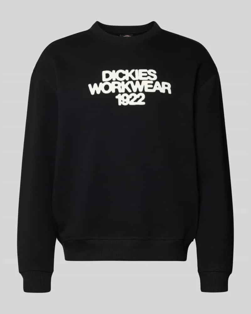 Dickies Sweatshirt mit Label-Print Modell 'TORREY Black