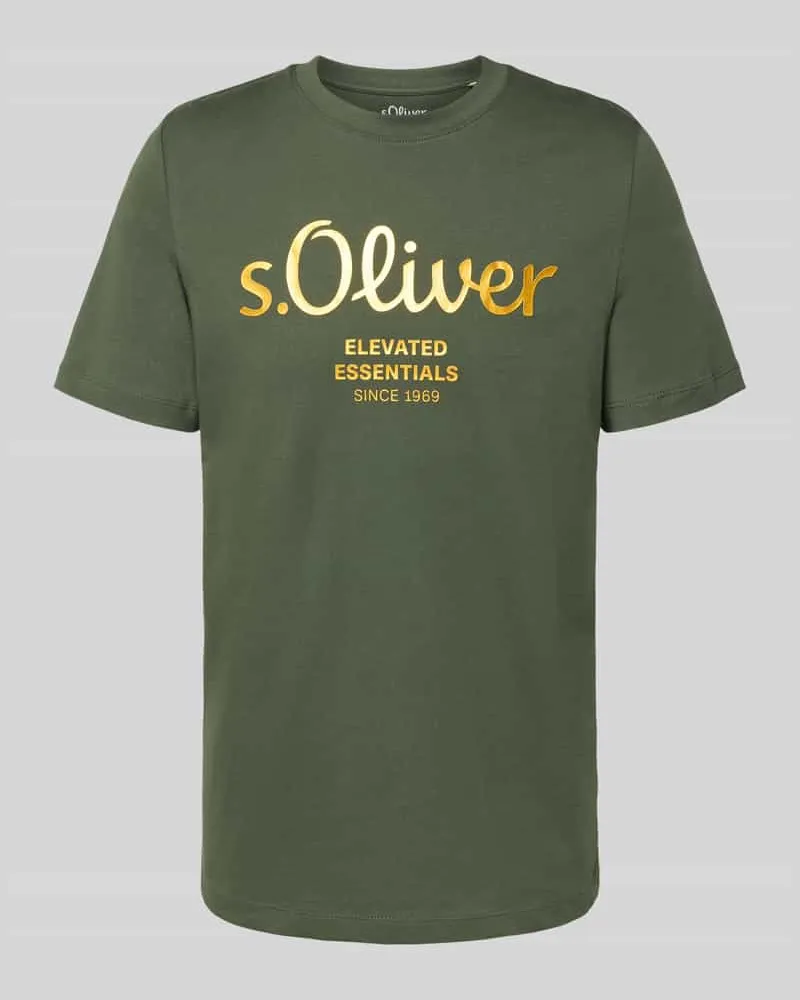 S.Oliver Regular Fit T-Shirt aus reiner Baumwolle 