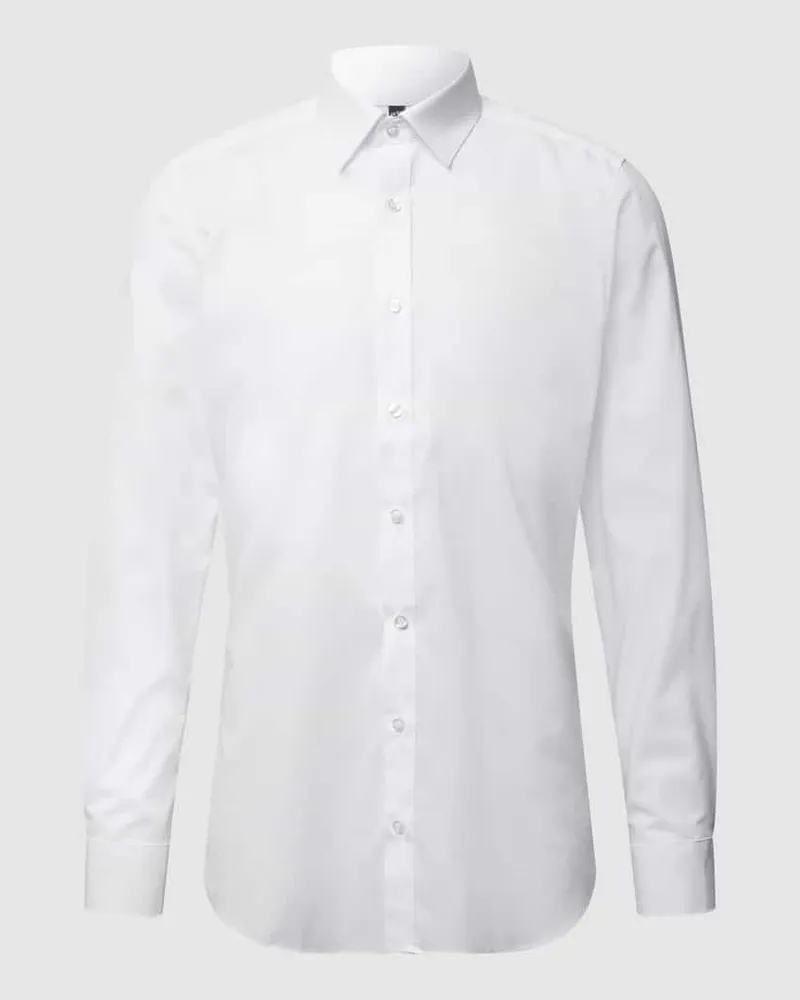 Olymp Slim Fit Businesshemd in Premiumqualität Weiss