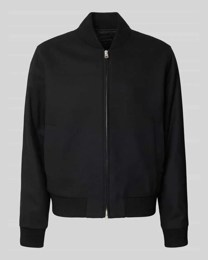 AllSaints Blouson aus Woll-Mix Modell 'DECEIT Black