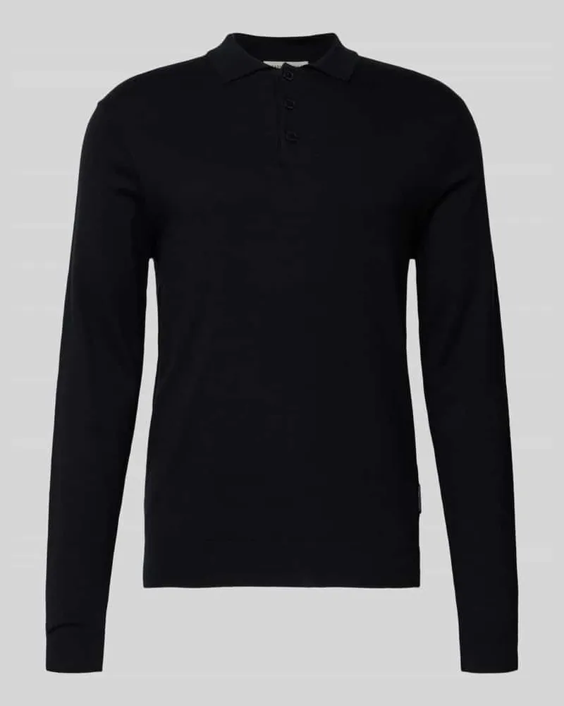 Casual Friday Strickpullover mit Kaschmir-Anteil und Polo-Kragen Modell 'FRODE 