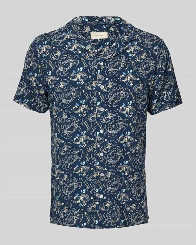 Blend Slim Fit Freizeithemd mit Reverskragen Modell 'ASCOT Marine