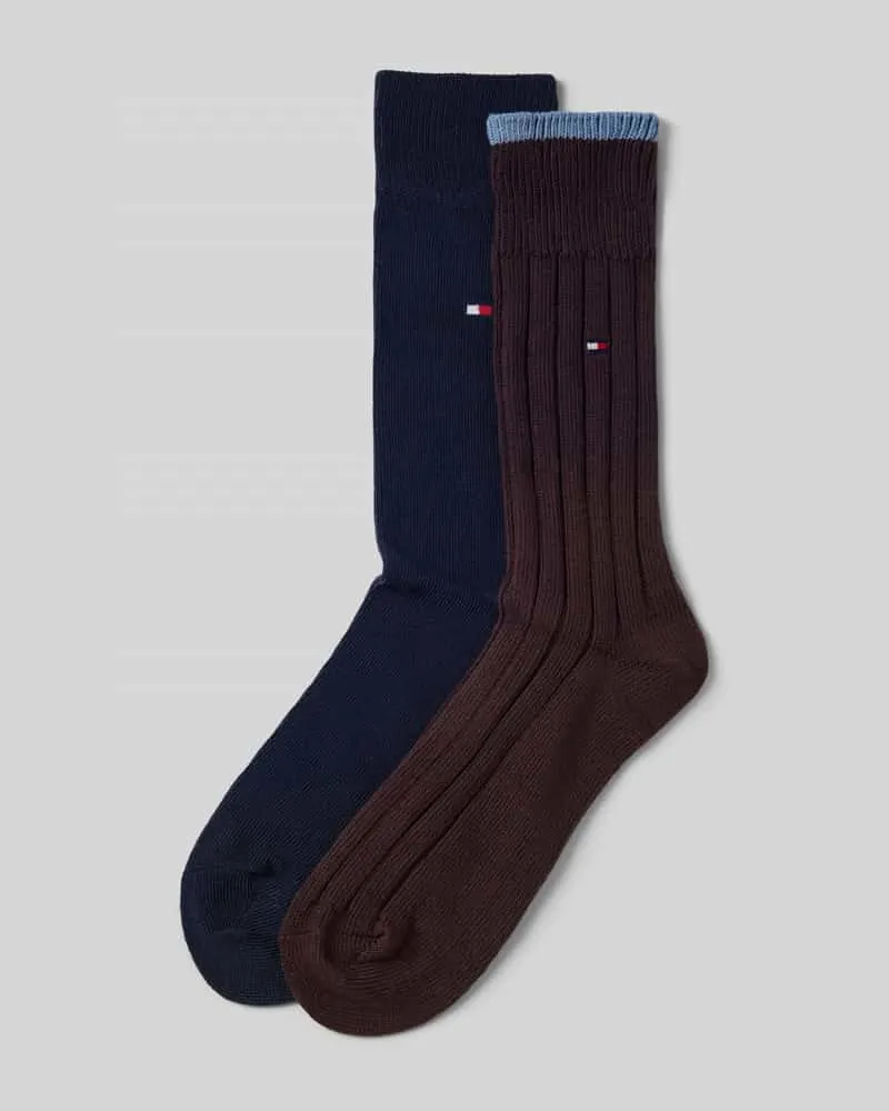 Tommy Hilfiger Strümpfe aus Baumwoll-Mix im 2er-Pack Black