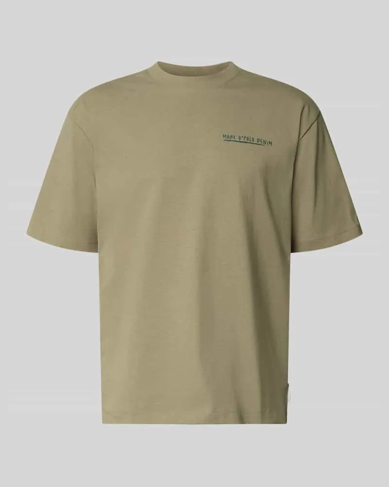 Marc O'Polo Relaxed Fit T-Shirt aus reiner Baumwolle Khaki