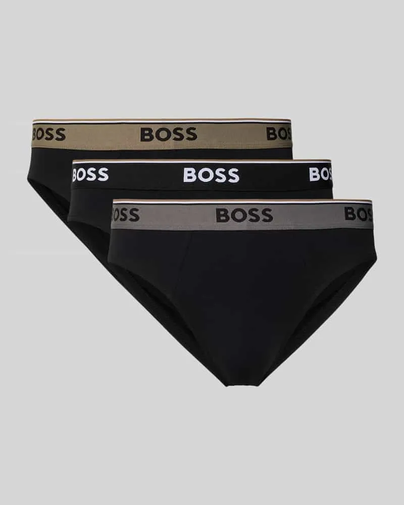 HUGO BOSS Slip aus Baumwoll-Mix im 3er-Pack Black