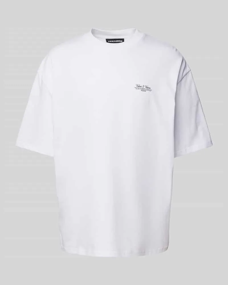 PEGADOR Oversized T-Shirt mit Label-Print 