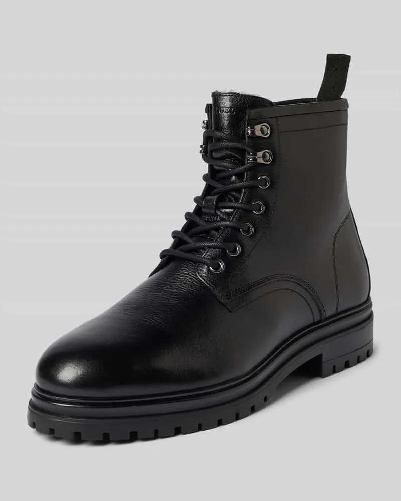 Digel Schnürstiefel mit Label-Detail Modell 'Savoy Black