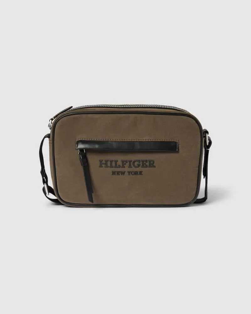 Tommy Hilfiger Camera Bag mit Label-Schriftzug Modell 'PREP CLASSIC Oliv