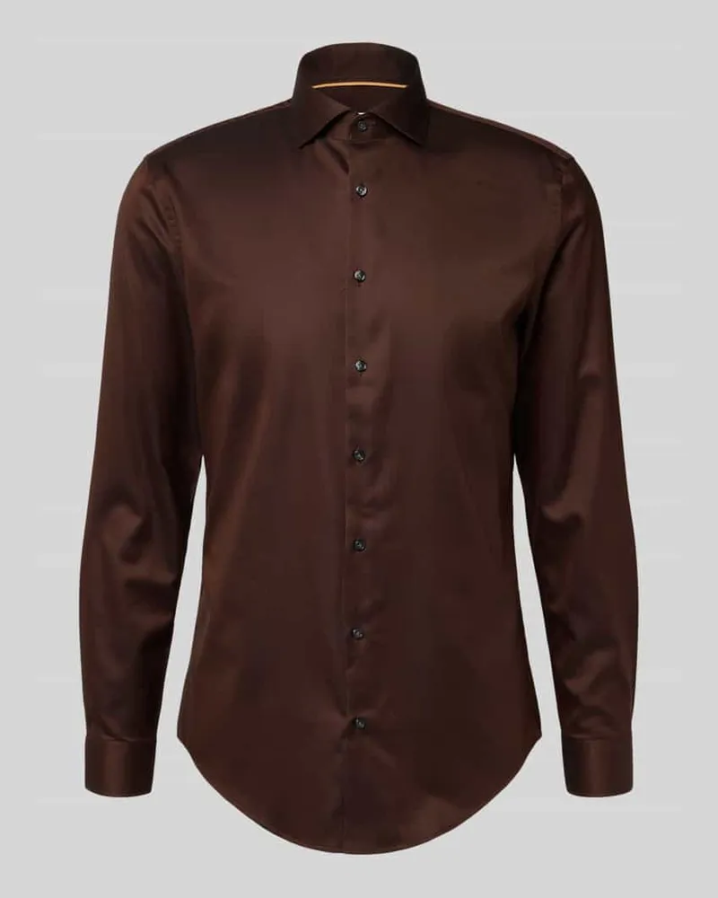 JAKE*S Slim Fit Businesshemd aus Baumwolle mit Haikragen Hazel