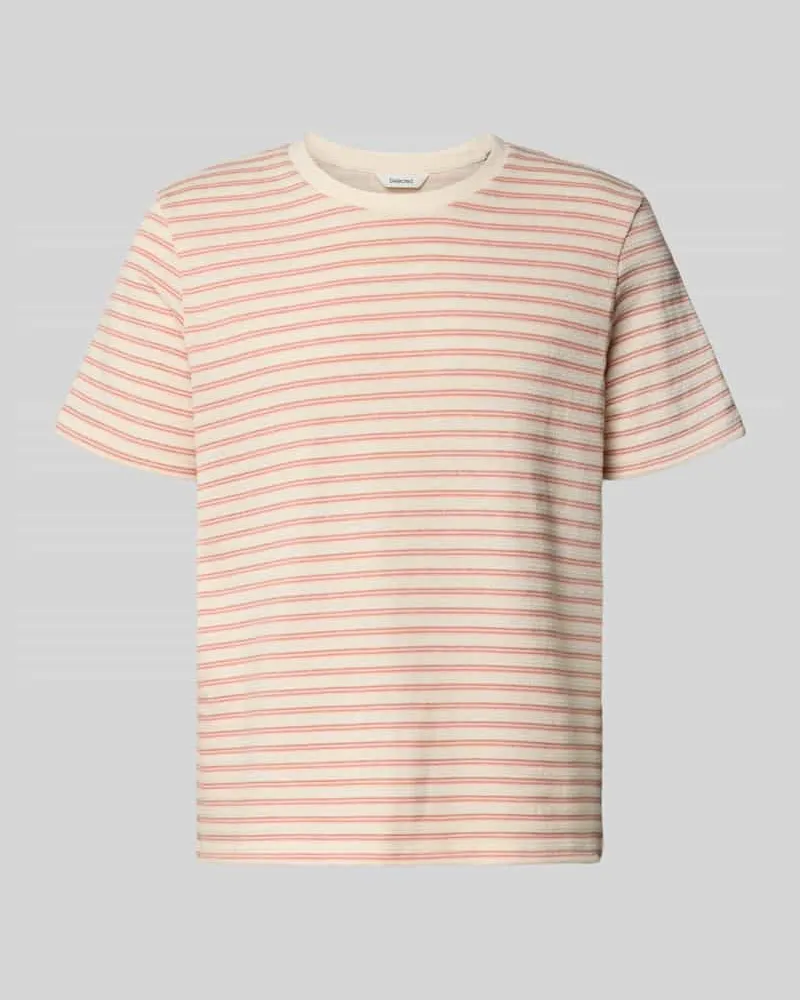 Selected Homme Regular Fit T-Shirt aus Baumwoll-Mix Modell 'KEVIN Offwhite