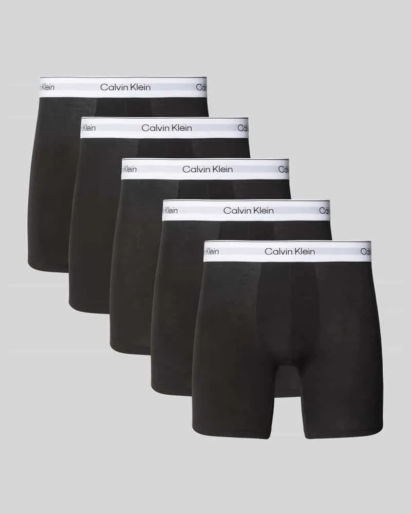 Calvin Klein Pants aus Bauwoll-Mix im 5er-Pack Modell 'BOXER BRIEF Black