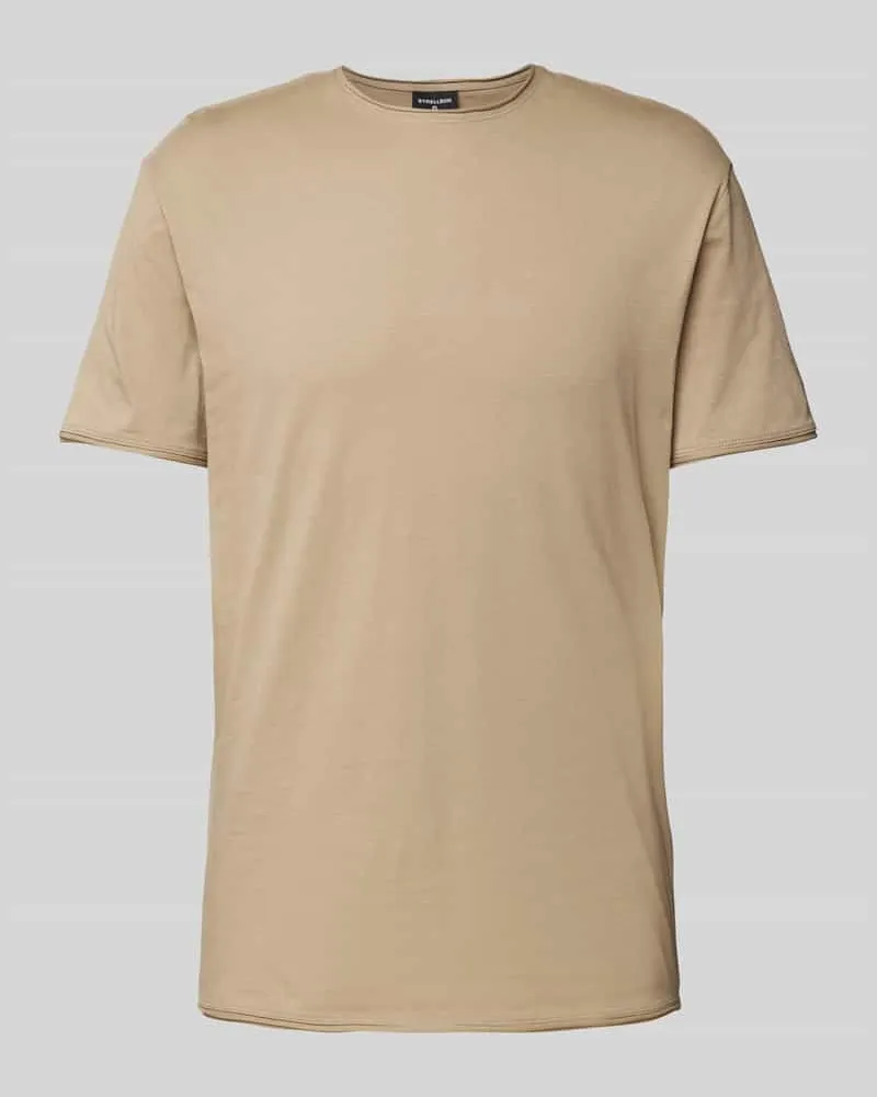 Strellson T-Shirt mit Rundhalsausschnitt und melierter Optik 