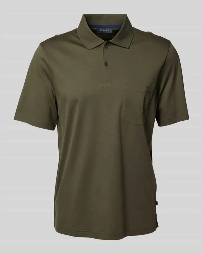 Maerz Slim Fit Poloshirt mit Brusttasche 