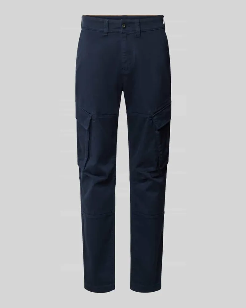 McNeal Straight Fit Cargohose aus Baumwoll-Mix Marine