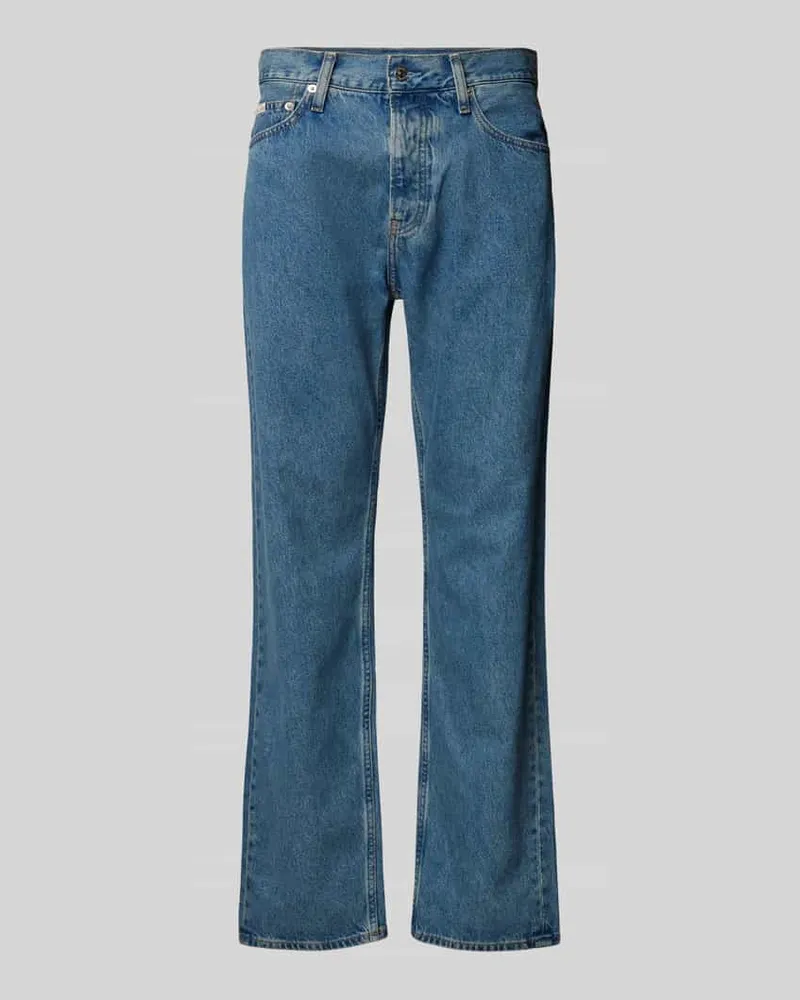 Calvin Klein Straight Leg Jeans im 5-Pocket-Design Jeansblau