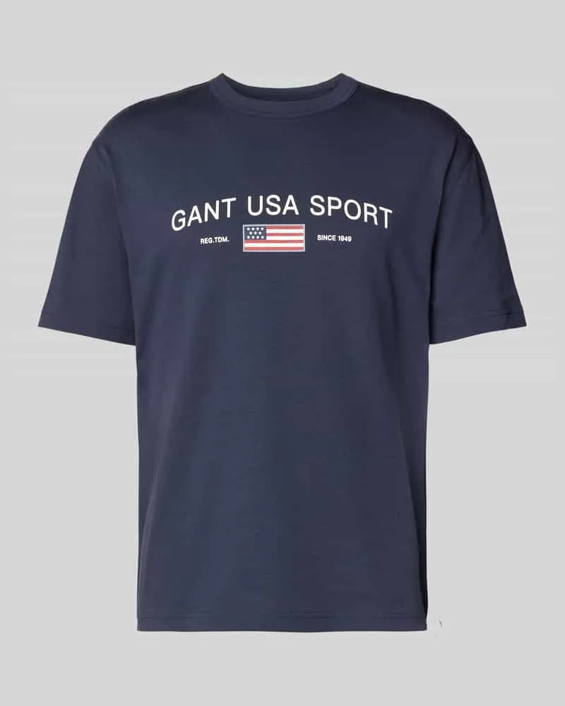 Gant T-Shirt mit Label-Print 