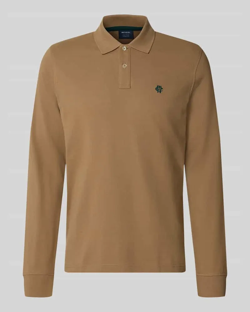McNeal Regular Fit Poloshirt aus reiner Baumwolle Taupe