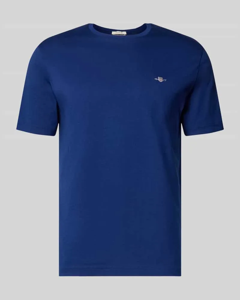 Gant Regular Fit T-Shirt mit Logo-Stitching Marine