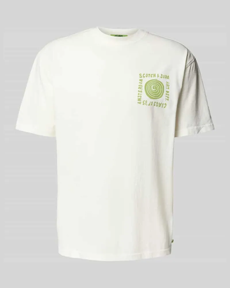 Scotch&Soda Relaxed Fit T-Shirt aus reiner Baumwolle mit Logo-Print 