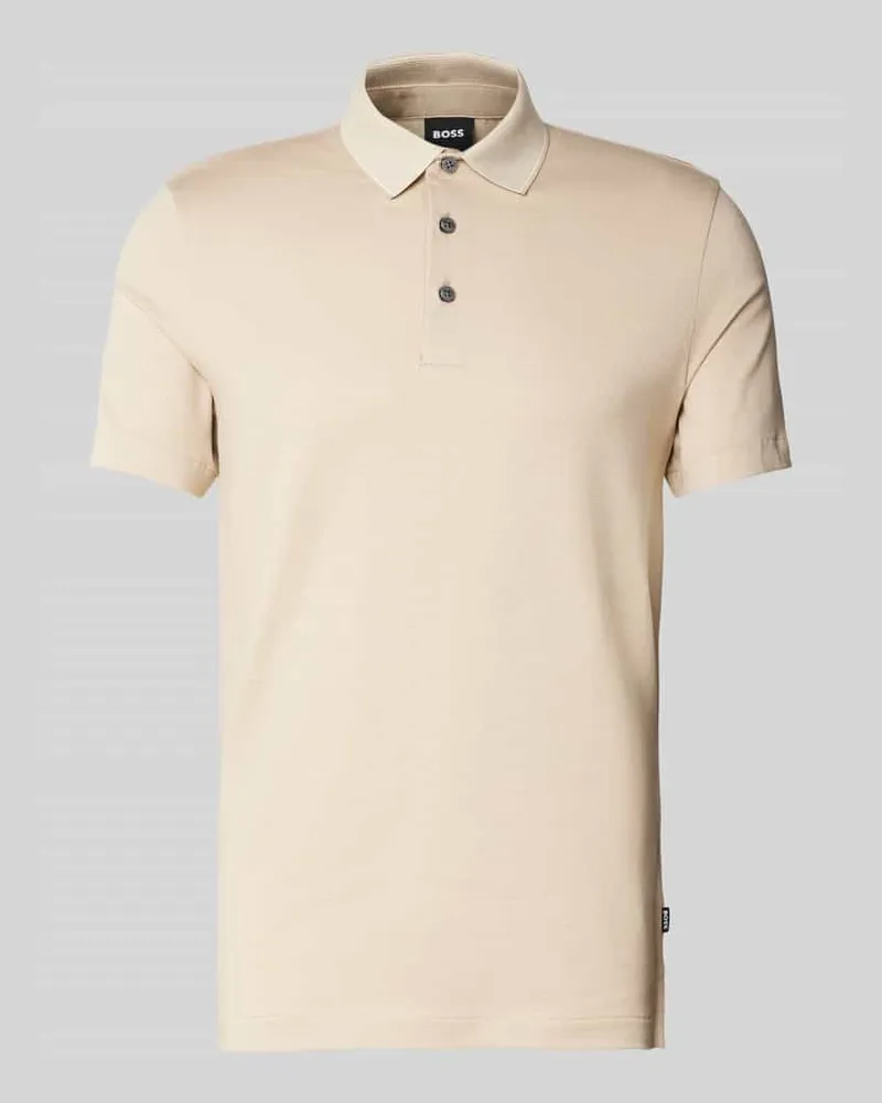 HUGO BOSS Slim Fit Poloshirt mit Label-Detail Modell 'Pitton 