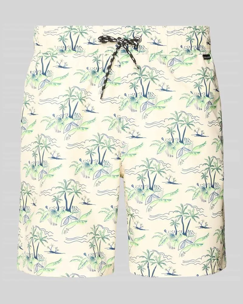 Blend Badehose mit Label-Detail Modell 'BHRANDALE Sand