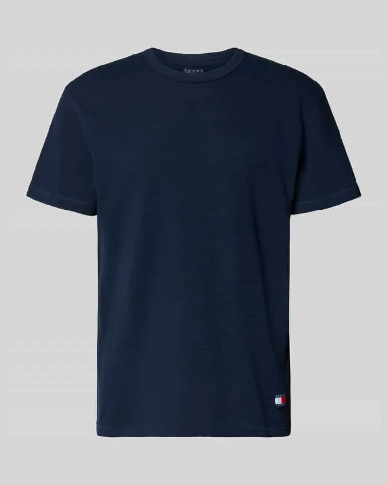 Tommy Hilfiger Regular Fit T-Shirt aus Baumwoll-Mix Marine