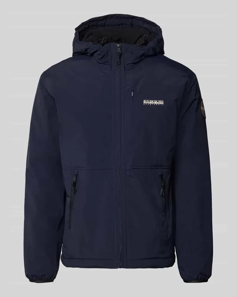 Napapijri Jacke mit Label-Print Modell 'TUNDRA Marine