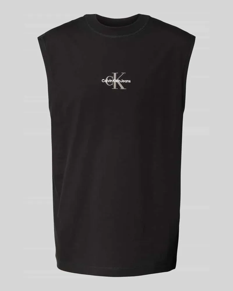 Calvin Klein Top mit Label-Stitching 