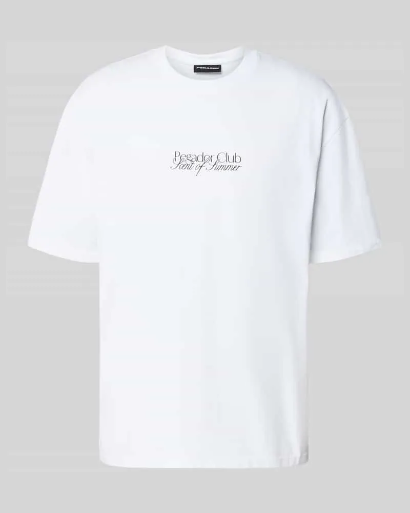 PEGADOR Oversized T-Shirt mit Label- und Statement-Print Modell 'Ramon 