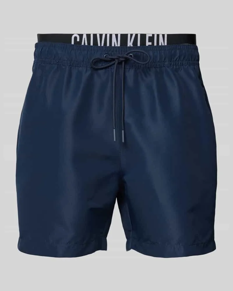 Calvin Klein Badehose mit Label-Print 