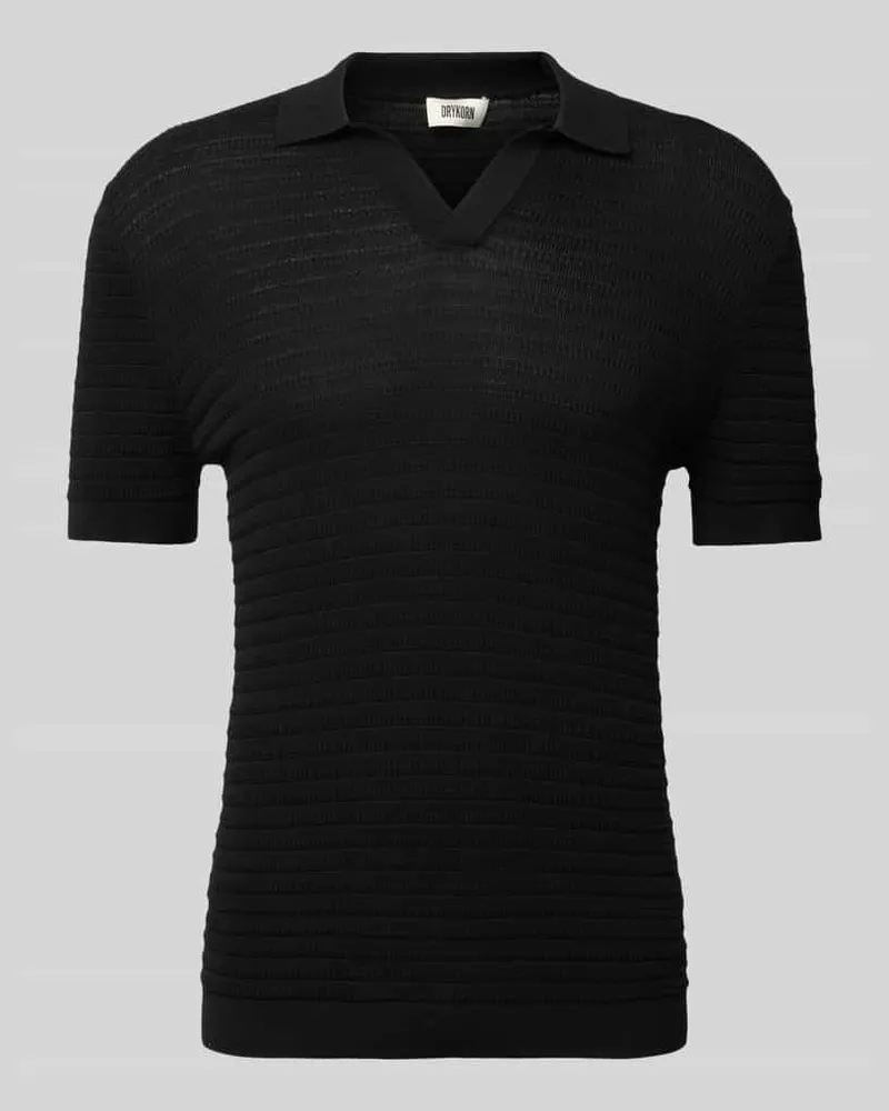 Drykorn Regular Fit Poloshirt mit V-Ausschnitt Modell 'BRAIAN 
