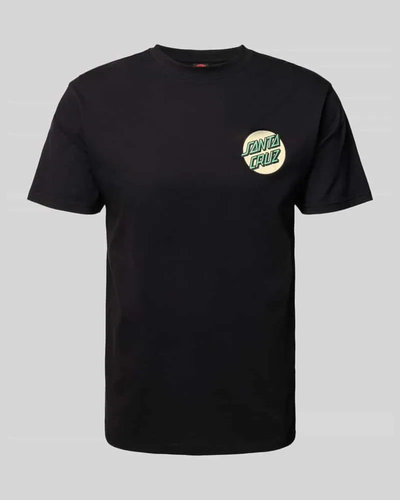 Santa Cruz T-Shirt mit Label-Print und Rundhalsausschnitt 
