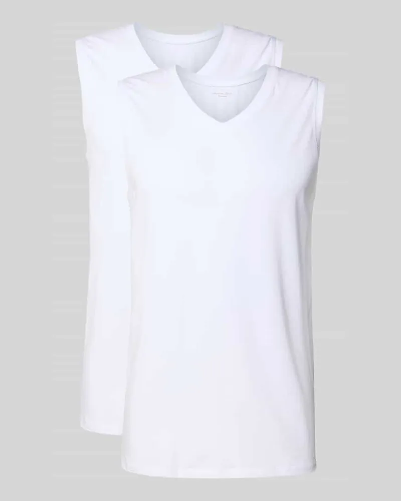 Christian Berg Unterhemd mit V-Ausschnitt im 2er-Pack Weiss