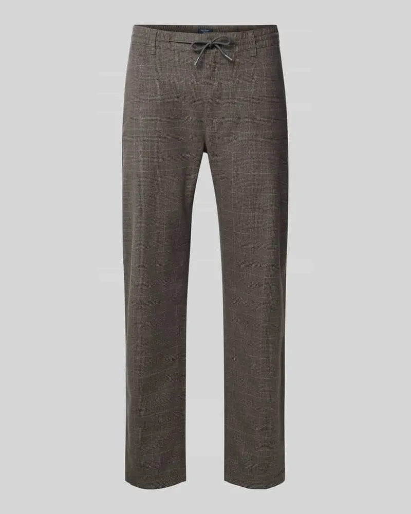 McNeal Slim Fit Stoffhose aus Baumwoll-Mix mit Tunnelzug 