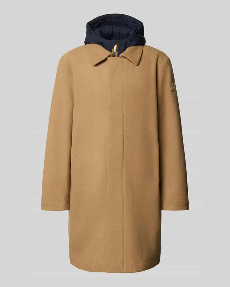 K-Way Jacke aus Woll-Mix im 2-in-1-Look Modell 'POIROL Sand