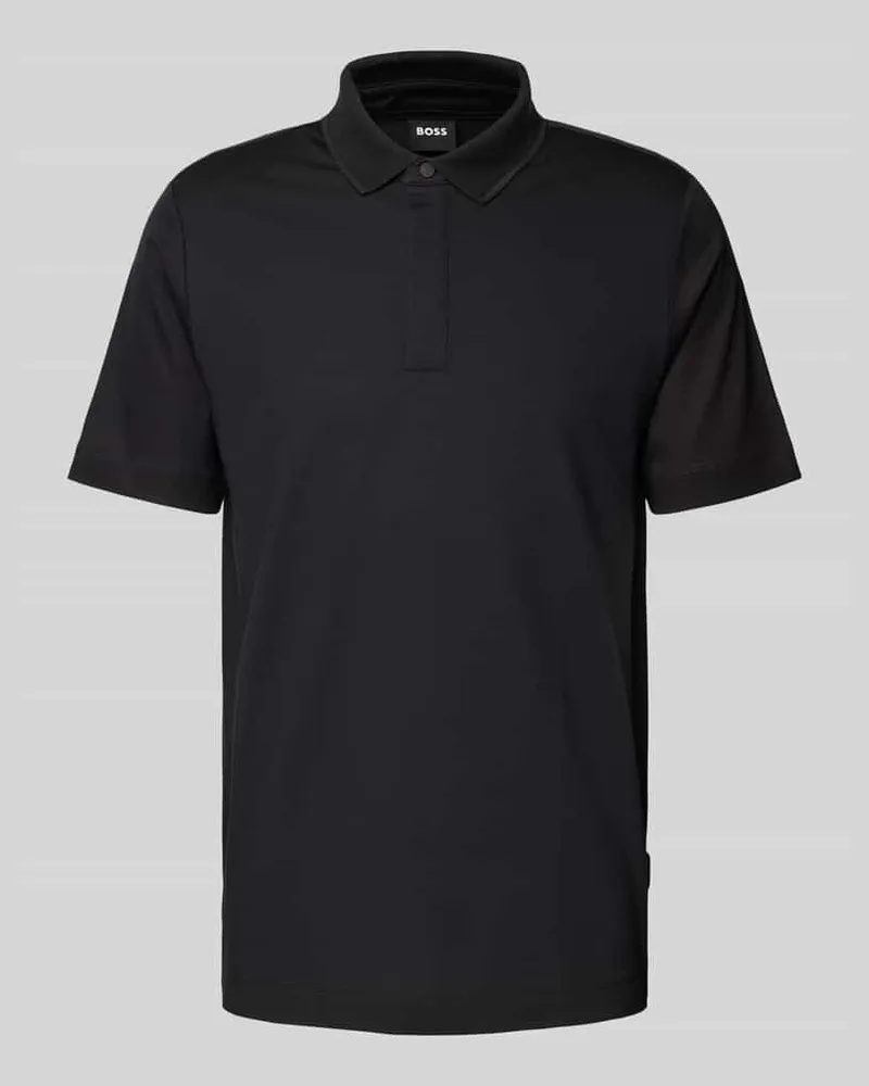 HUGO BOSS Poloshirt mit Label-Detail 