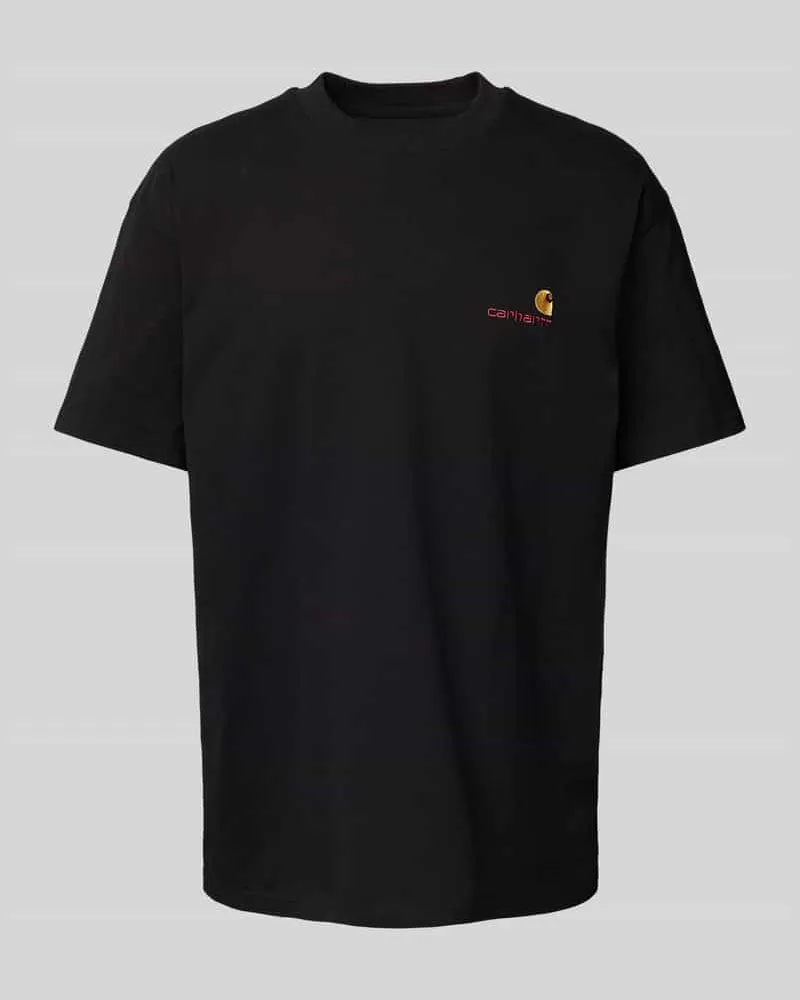 Carhartt WIP T-Shirt mit Label-Stitching Black