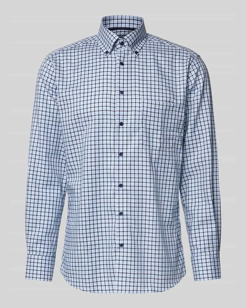 Eterna Modern Fit Business-Hemd mit Button-Down-Kragen 