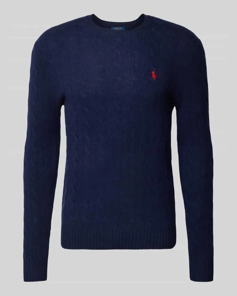 Ralph Lauren Strickpullover mit Logo-Stitching Marine