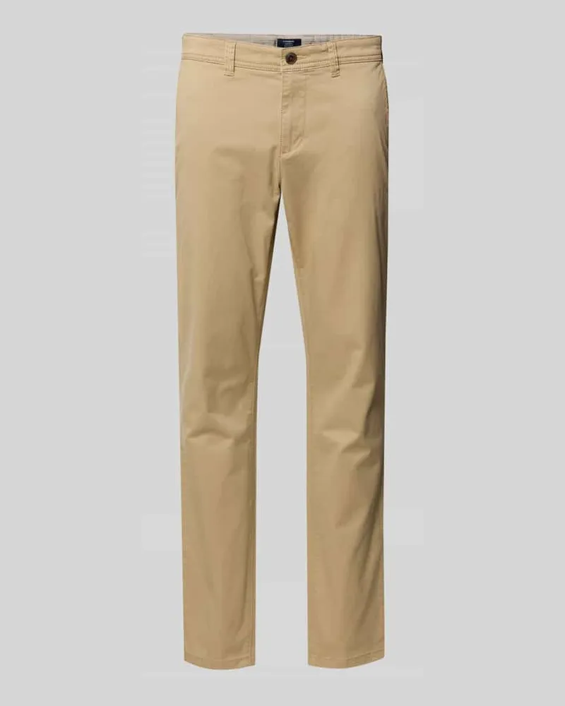 McNeal Straight Fit Chino mit Gesäßtaschen Beige