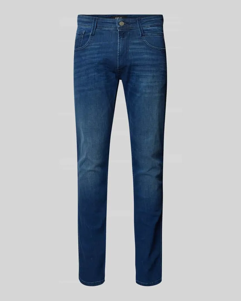 Replay Slim Fit Jeans im 5-Pocket-Design Modell 'ANBASS 
