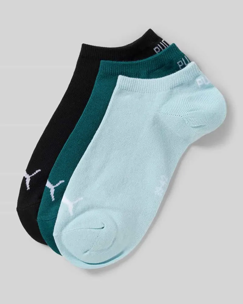 Puma Sneakersocken mit Logo im 3er-Pack Gruen