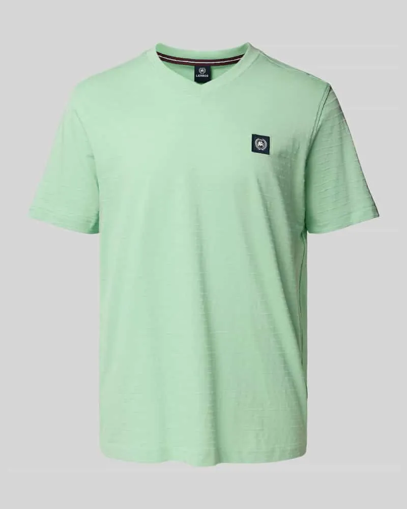 Lerros T-Shirt mit V-Ausschnitt 